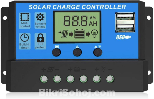 PWM SOLAR CHARGE CONTROLLER 10A with USB